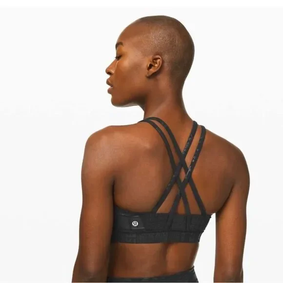 NWT LULULEMON Energy Bra Longline lululemon Bra Medium Support, black size 8